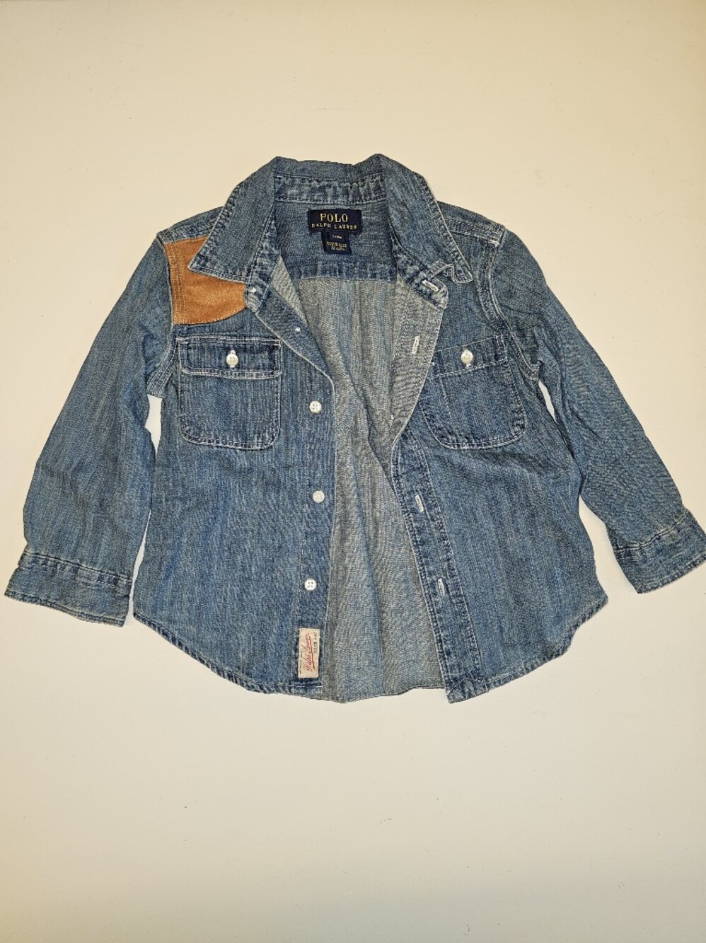 EUC | 24M | Polo Ralph Lauren | Blue Denim Chambray Button-Down Shirt